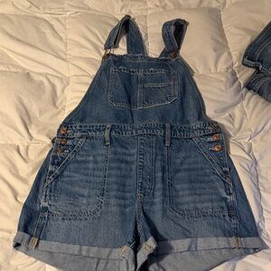 American Eagle Outfitters Blue Denim Overalls